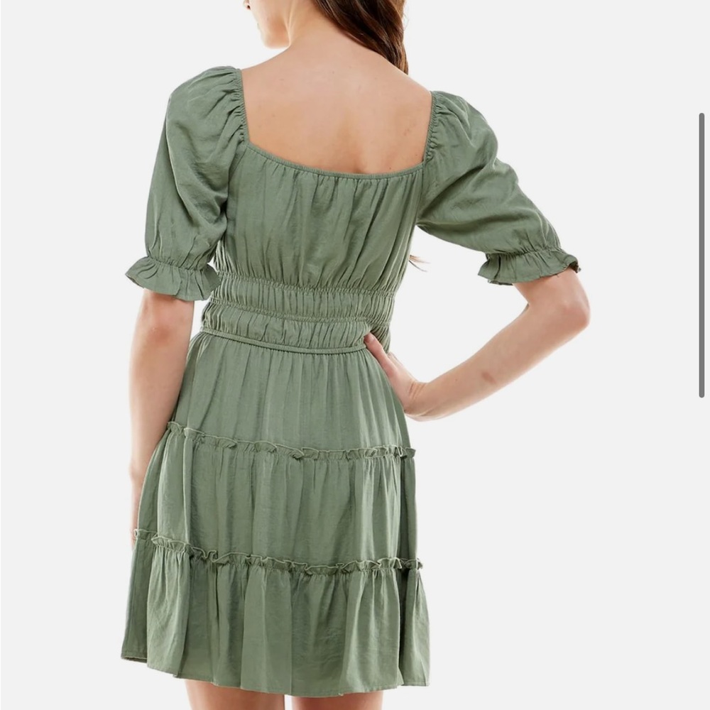 Trixxi smocked fit and flare dress